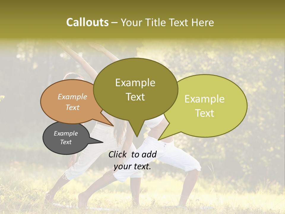 Outdoors Sport Relaxation PowerPoint Template