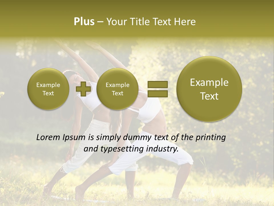 Outdoors Sport Relaxation PowerPoint Template