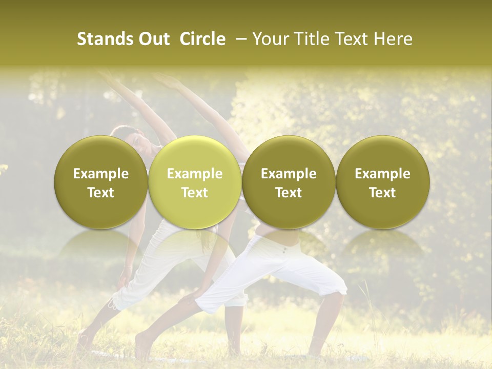 Outdoors Sport Relaxation PowerPoint Template