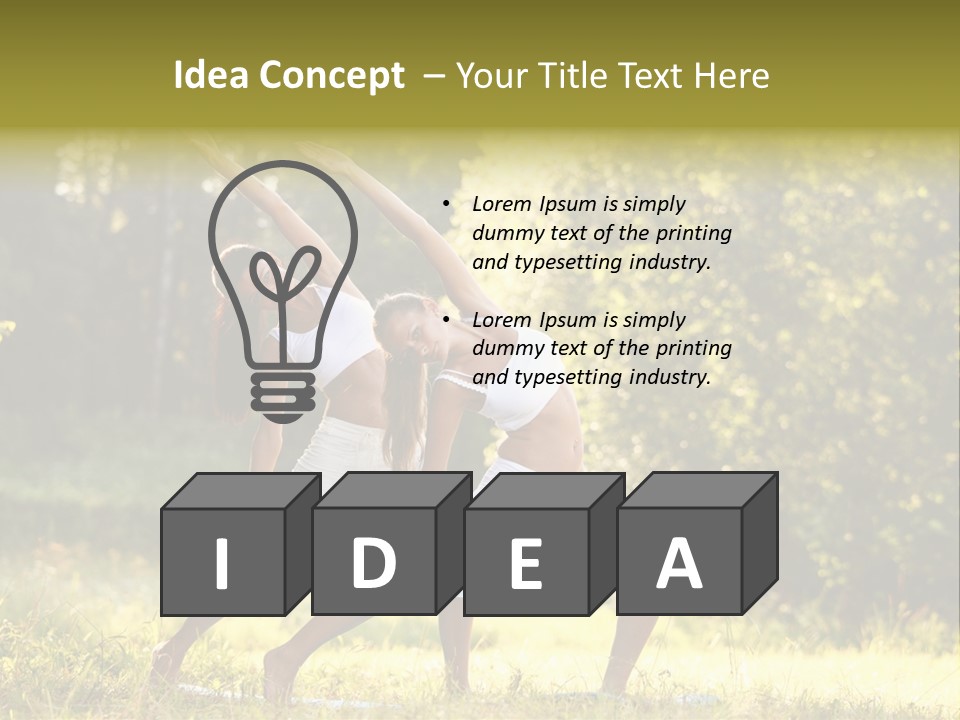 Outdoors Sport Relaxation PowerPoint Template