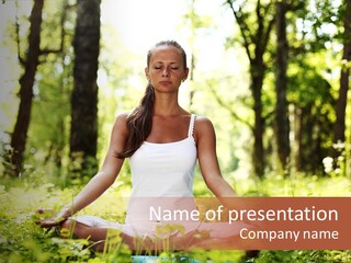 Lifestyle Morning Outdoors PowerPoint Template