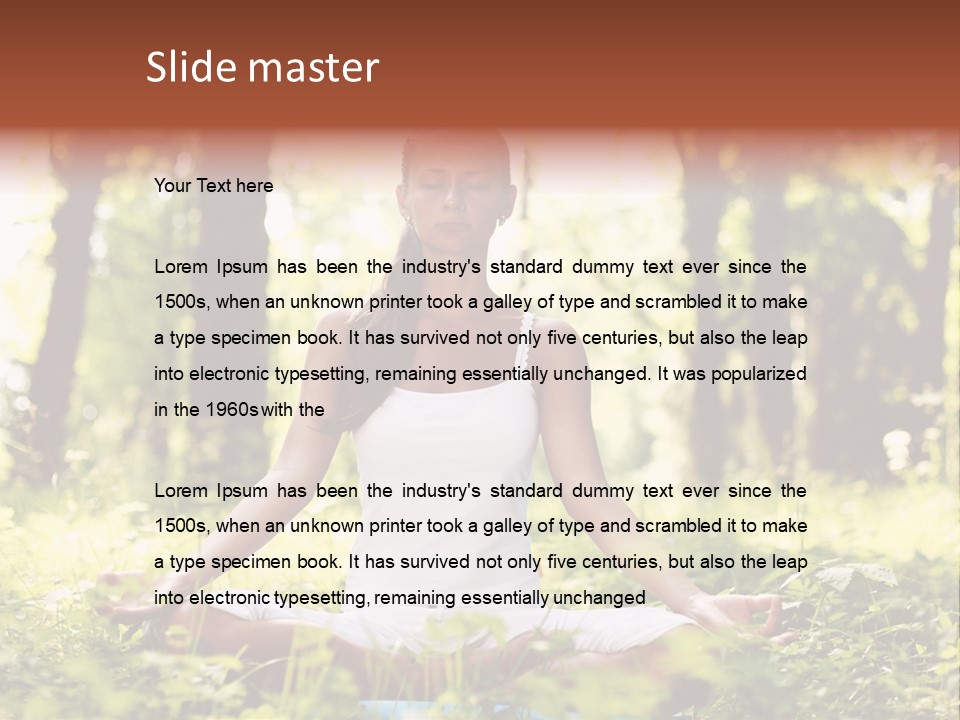 Lifestyle Morning Outdoors PowerPoint Template