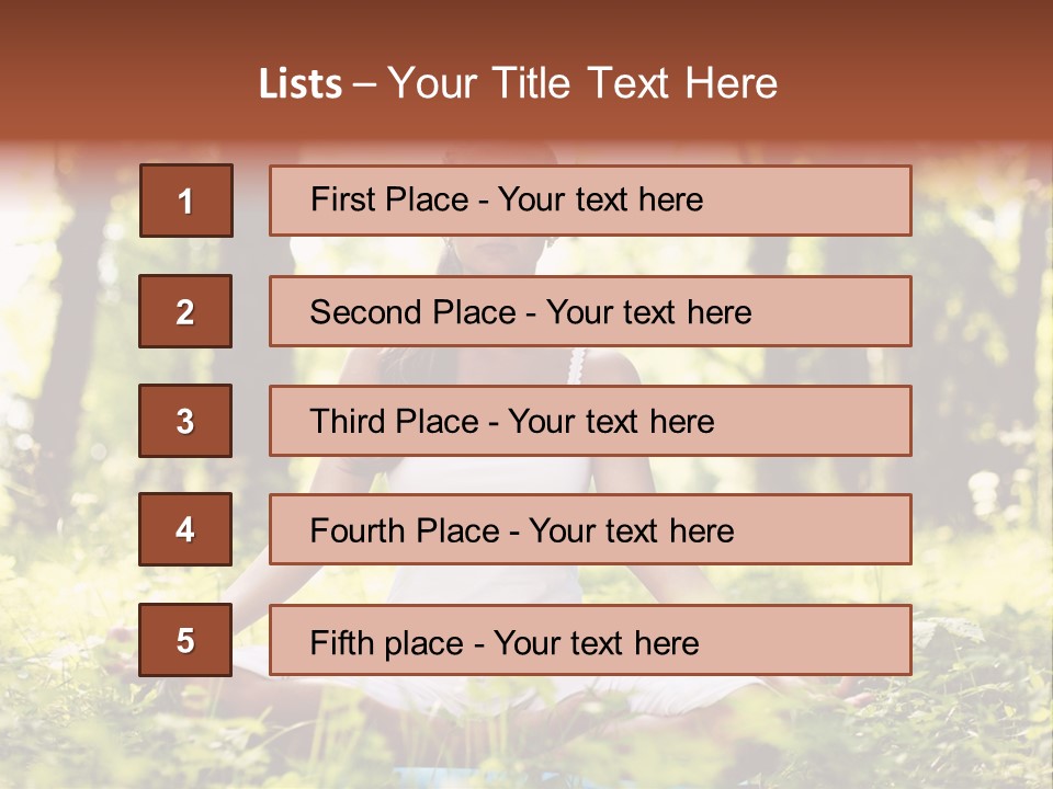 Lifestyle Morning Outdoors PowerPoint Template