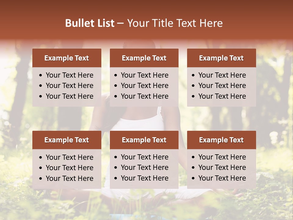 Lifestyle Morning Outdoors PowerPoint Template