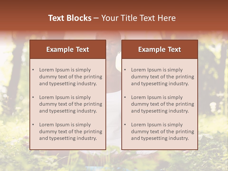 Lifestyle Morning Outdoors PowerPoint Template