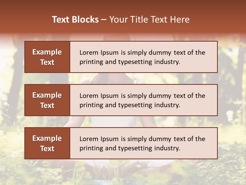Lifestyle Morning Outdoors PowerPoint Template