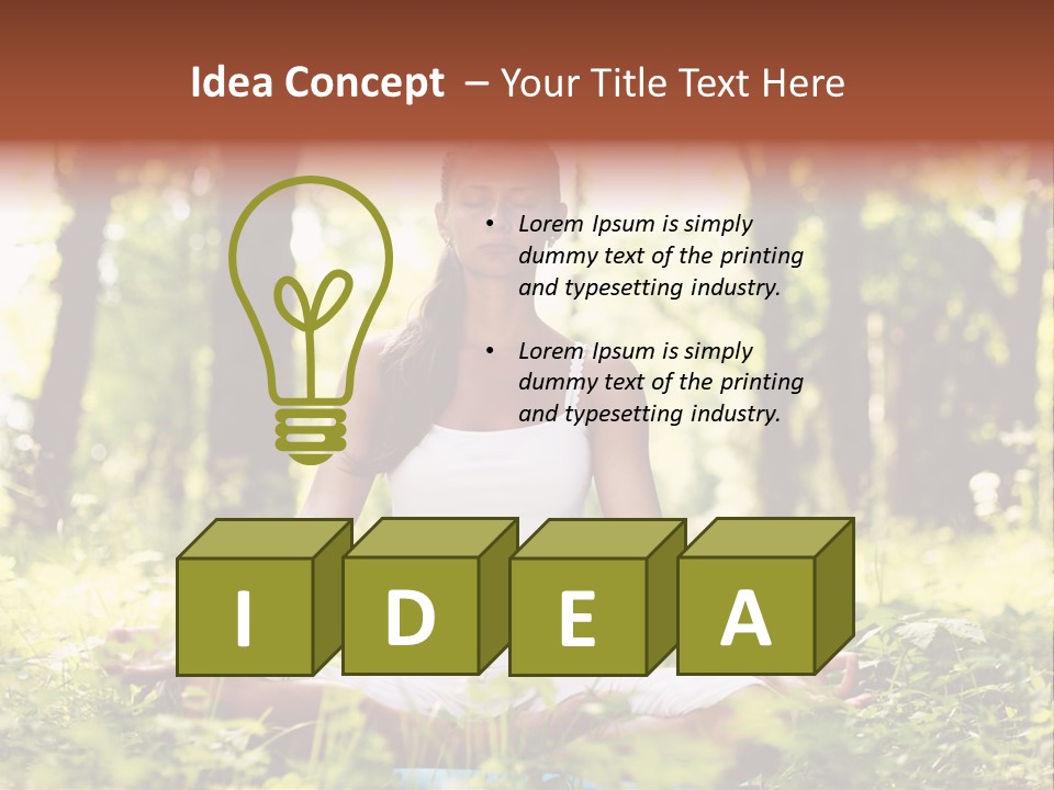 Lifestyle Morning Outdoors PowerPoint Template