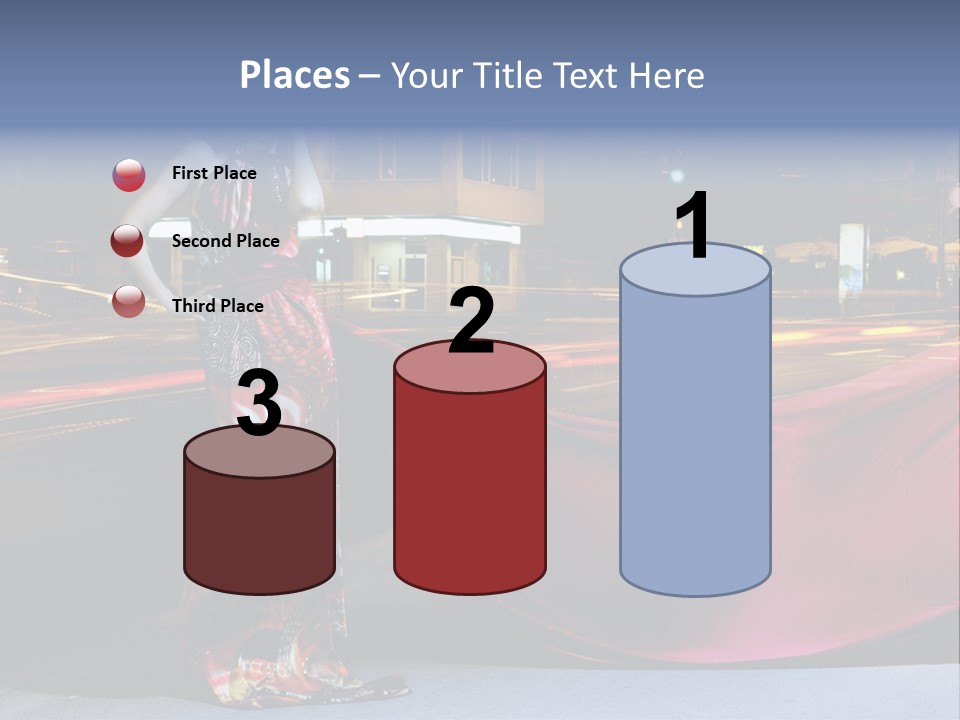 Night Single Beauty PowerPoint Template