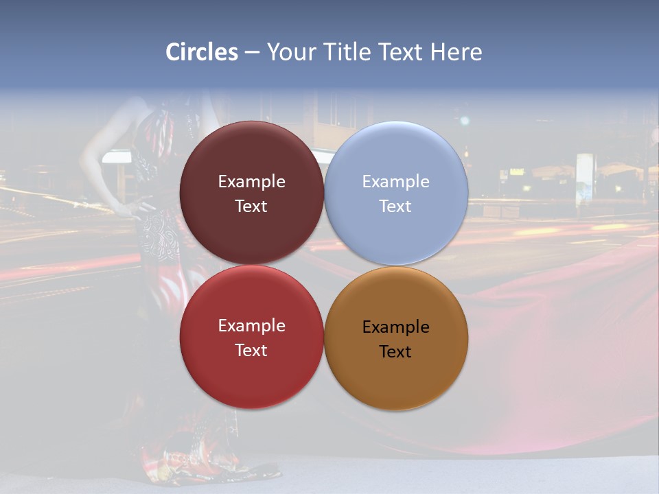 Night Single Beauty PowerPoint Template