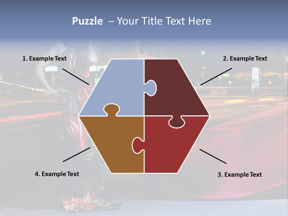 Night Single Beauty PowerPoint Template