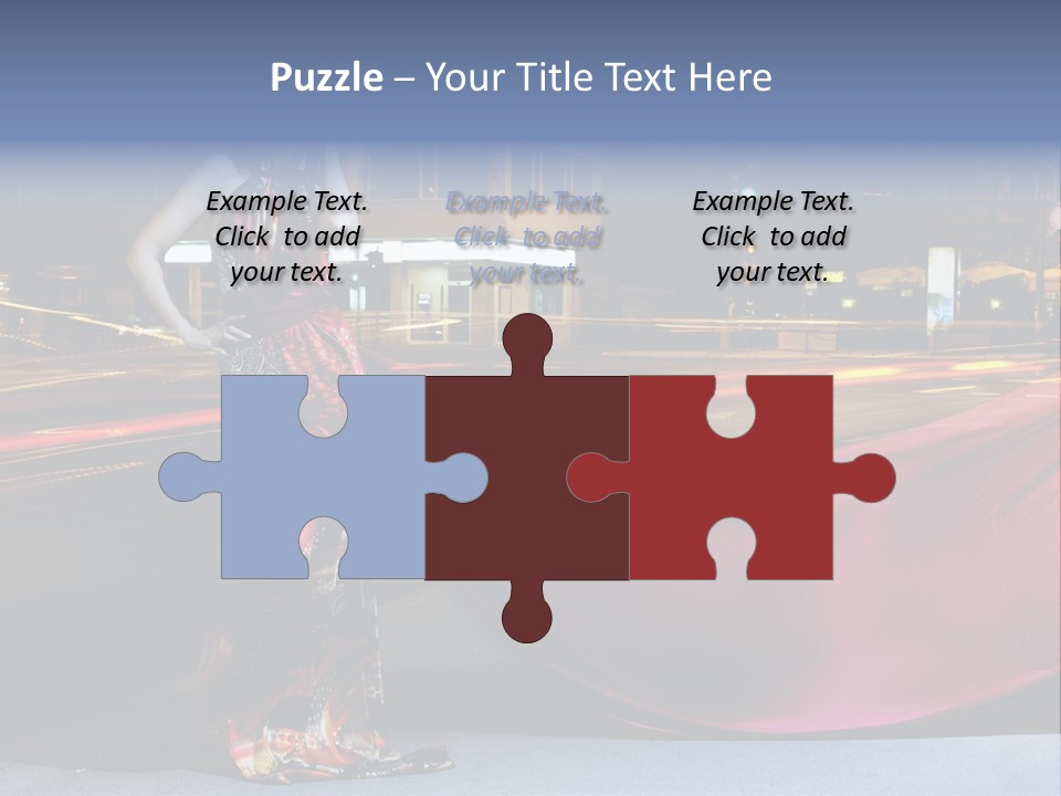 Night Single Beauty PowerPoint Template