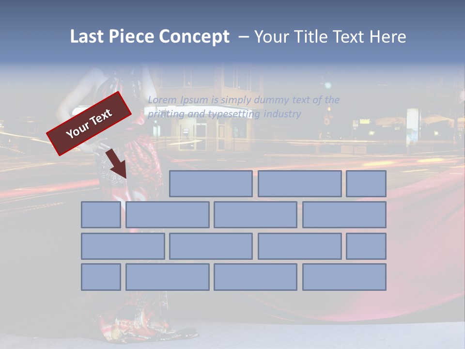 Night Single Beauty PowerPoint Template