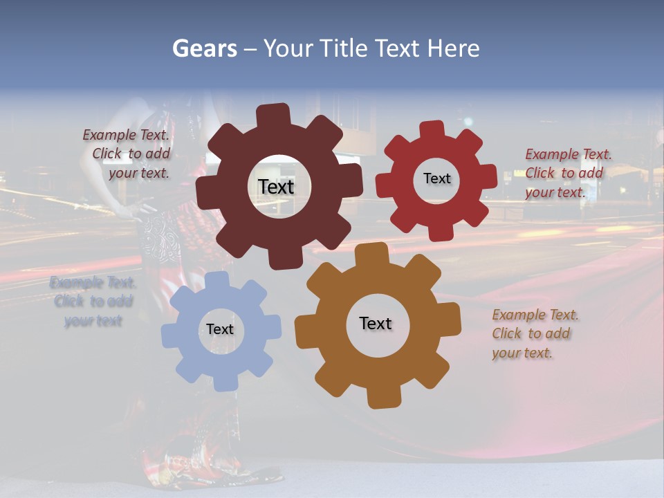 Night Single Beauty PowerPoint Template