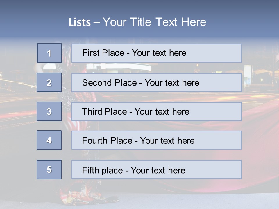 Night Single Beauty PowerPoint Template