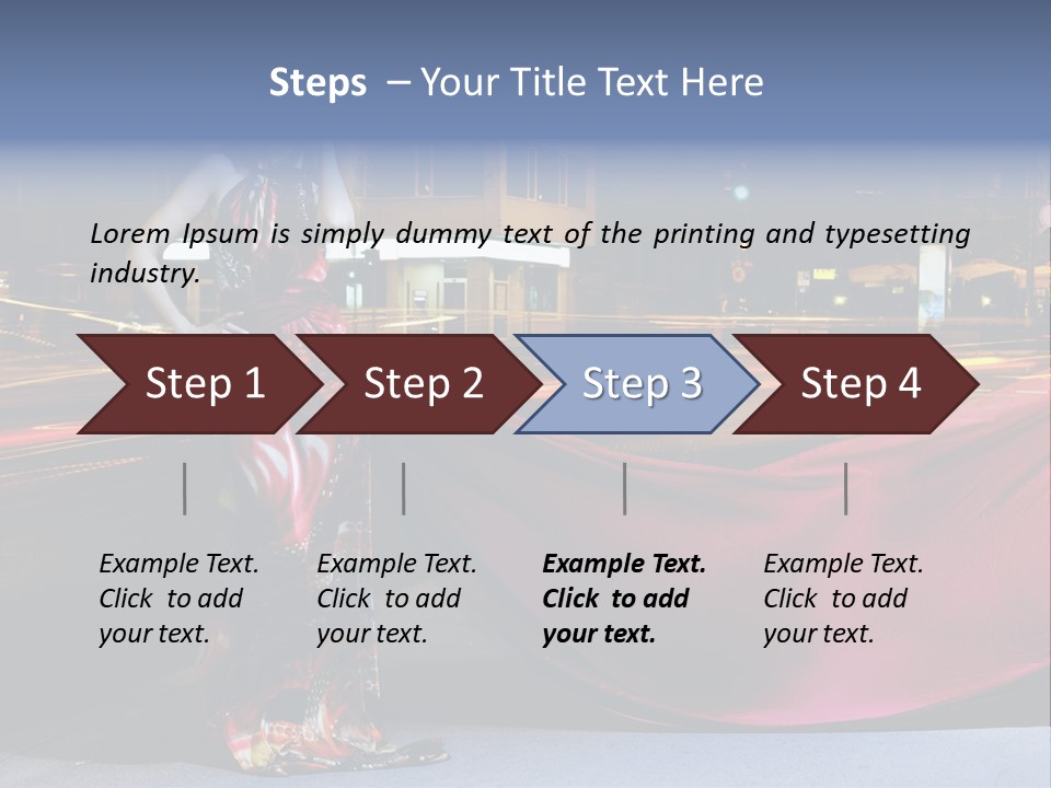 Night Single Beauty PowerPoint Template