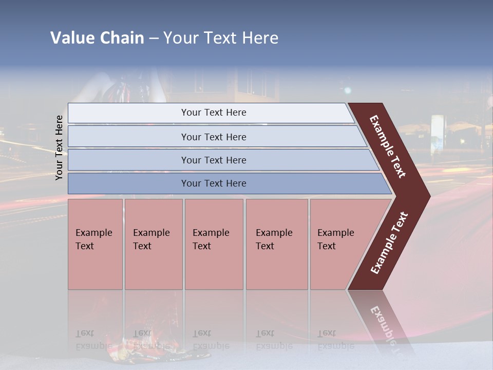 Night Single Beauty PowerPoint Template