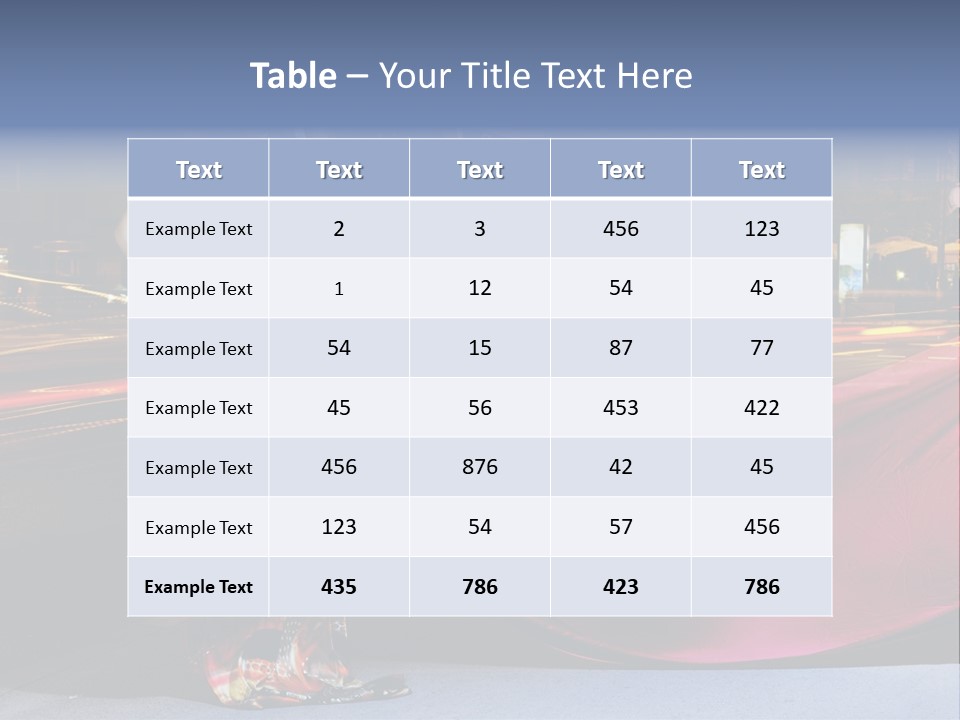 Night Single Beauty PowerPoint Template