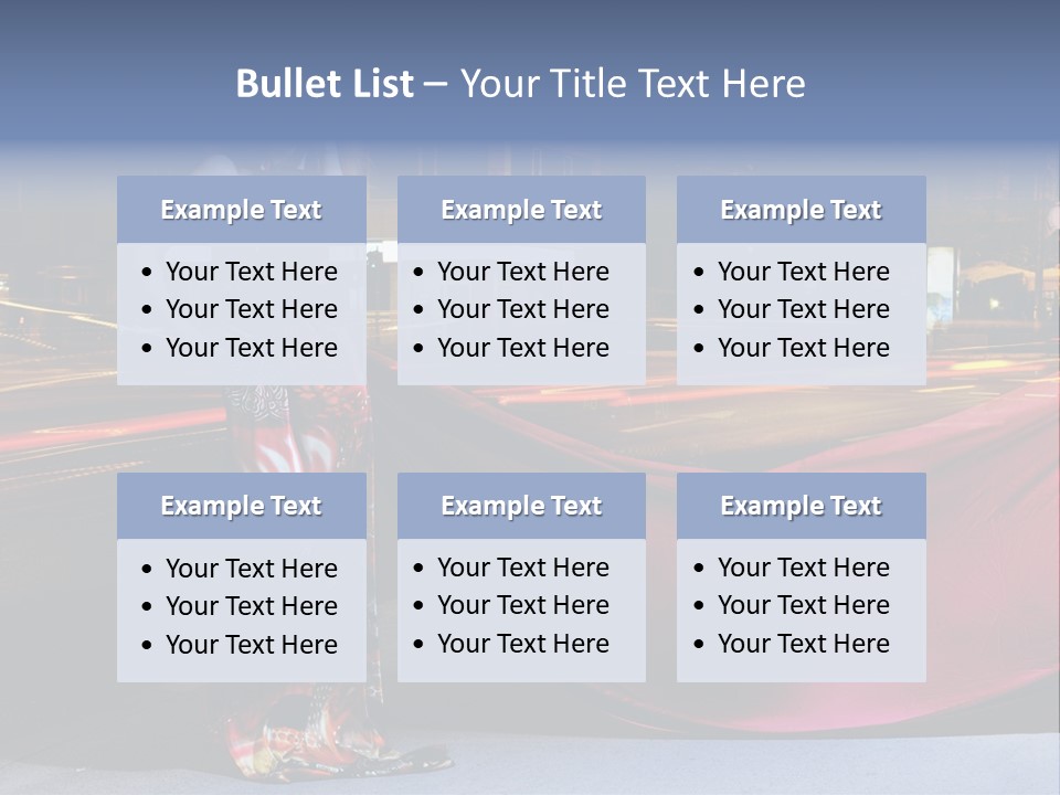 Night Single Beauty PowerPoint Template