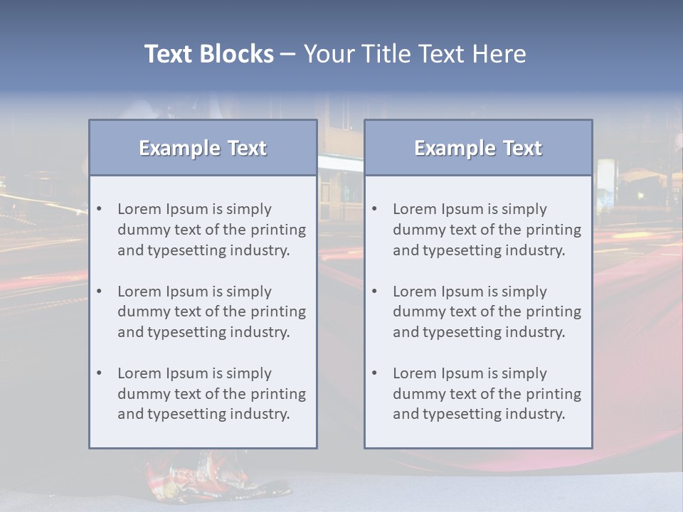 Night Single Beauty PowerPoint Template