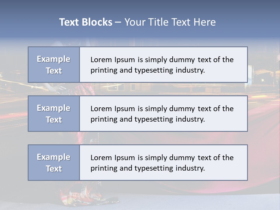 Night Single Beauty PowerPoint Template
