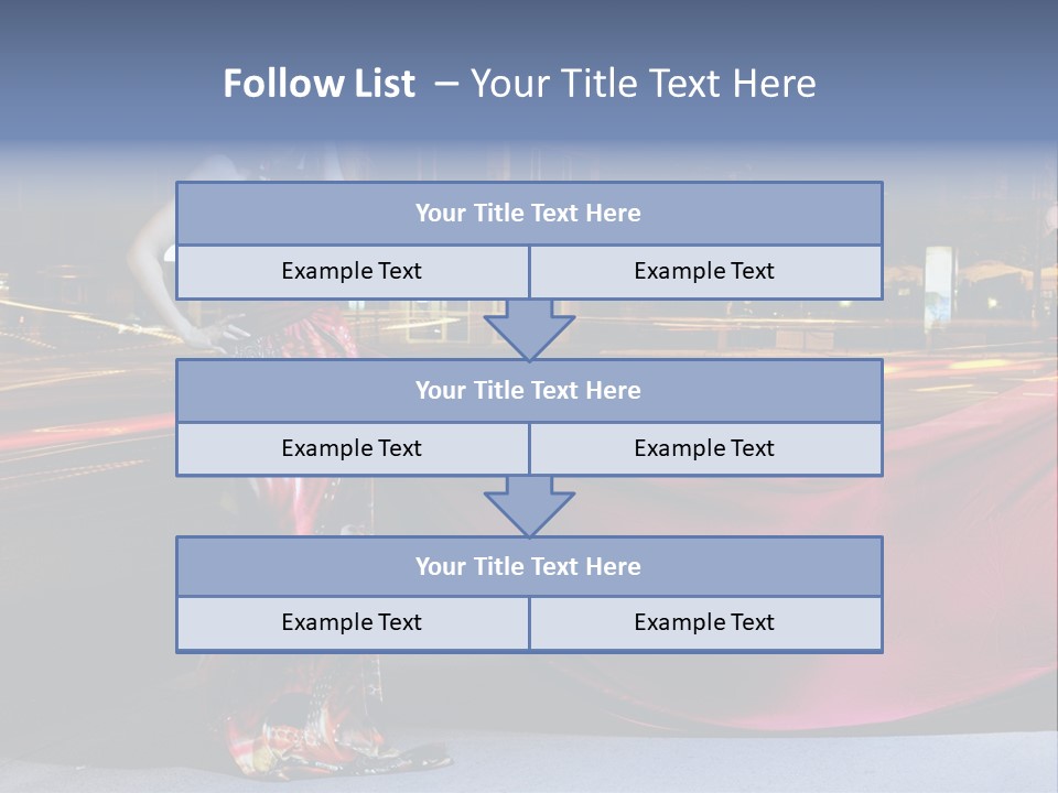 Night Single Beauty PowerPoint Template