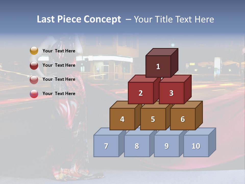 Night Single Beauty PowerPoint Template