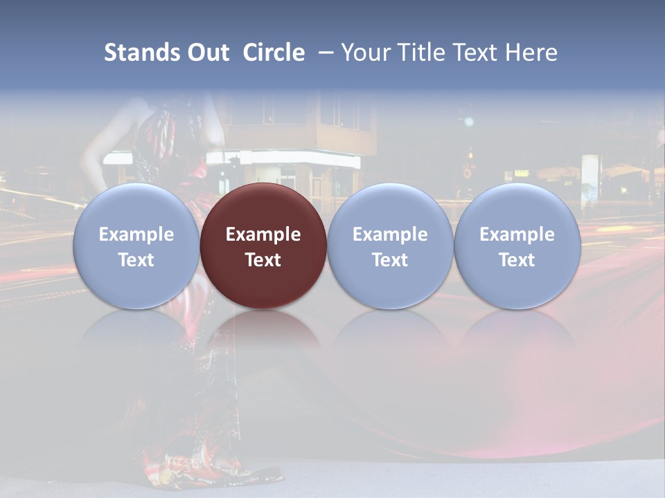 Night Single Beauty PowerPoint Template