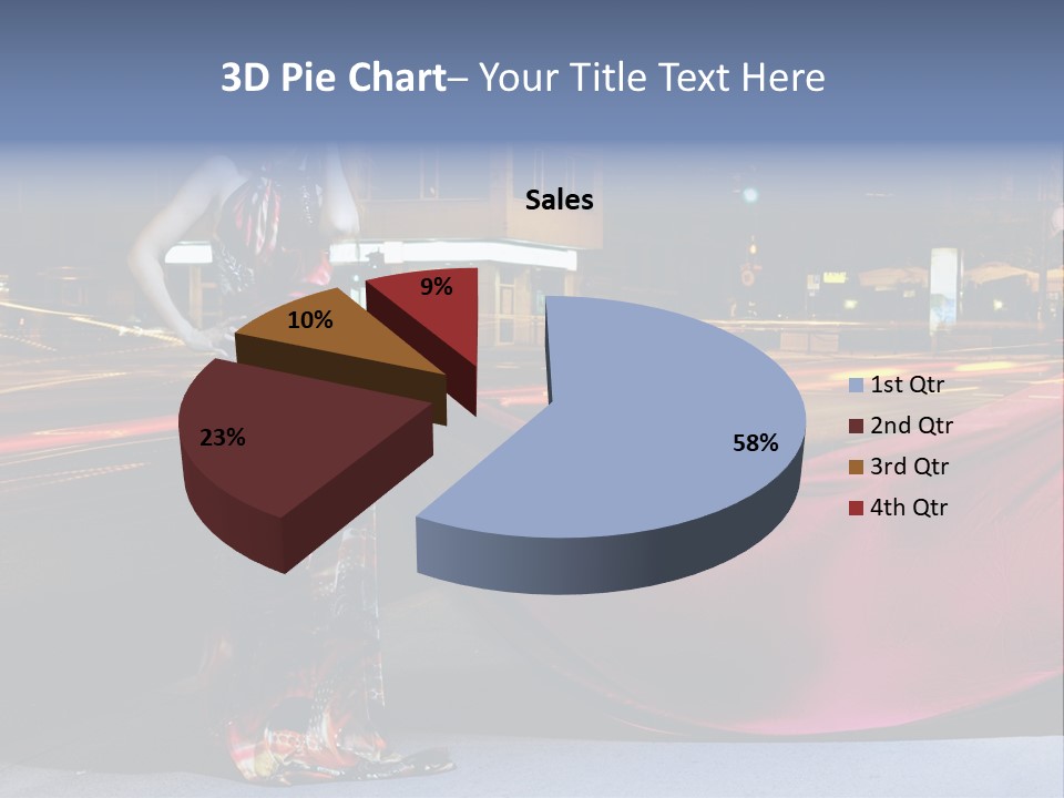 Night Single Beauty PowerPoint Template