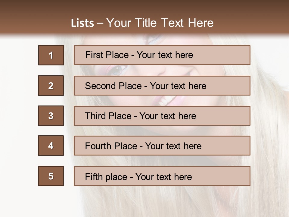 Fashion Smile Straight PowerPoint Template