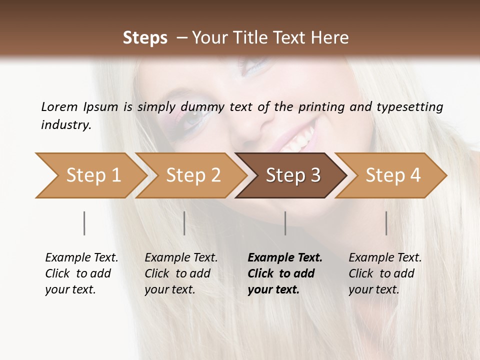 Fashion Smile Straight PowerPoint Template