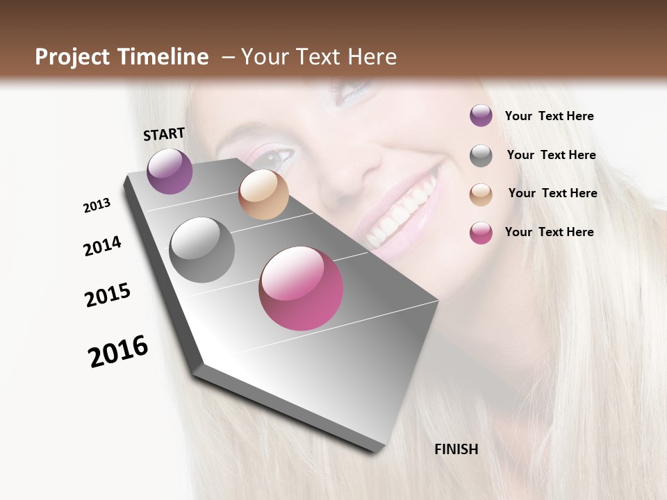 Fashion Smile Straight PowerPoint Template