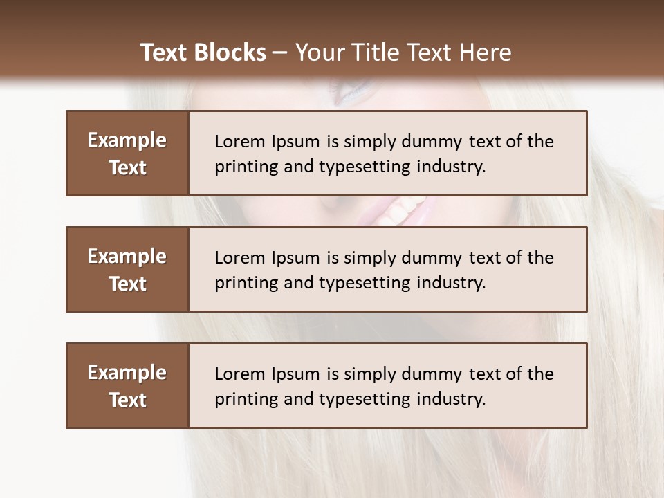 Fashion Smile Straight PowerPoint Template