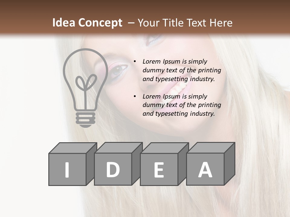 Fashion Smile Straight PowerPoint Template