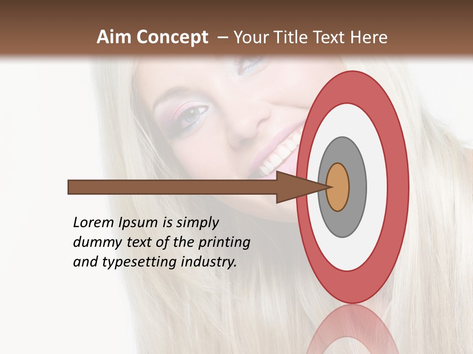 Fashion Smile Straight PowerPoint Template