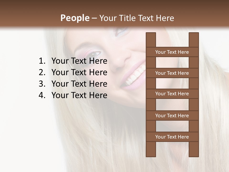 Fashion Smile Straight PowerPoint Template