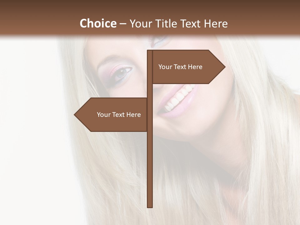 Fashion Smile Straight PowerPoint Template