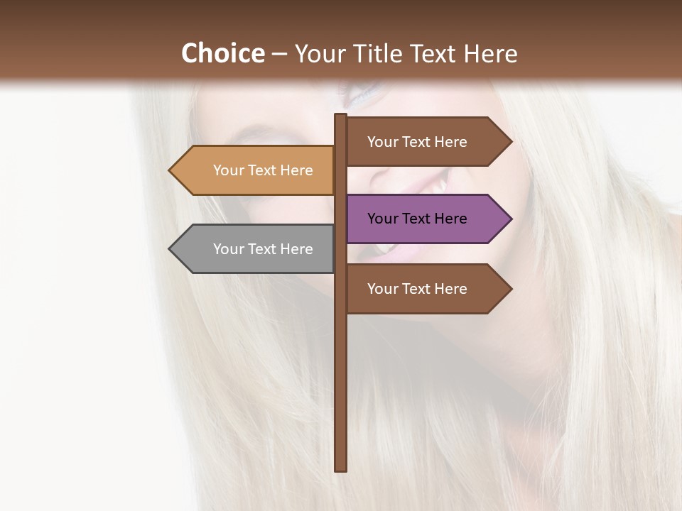 Fashion Smile Straight PowerPoint Template