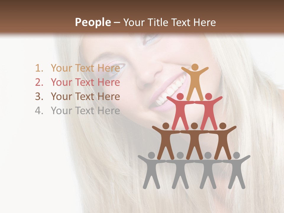 Fashion Smile Straight PowerPoint Template