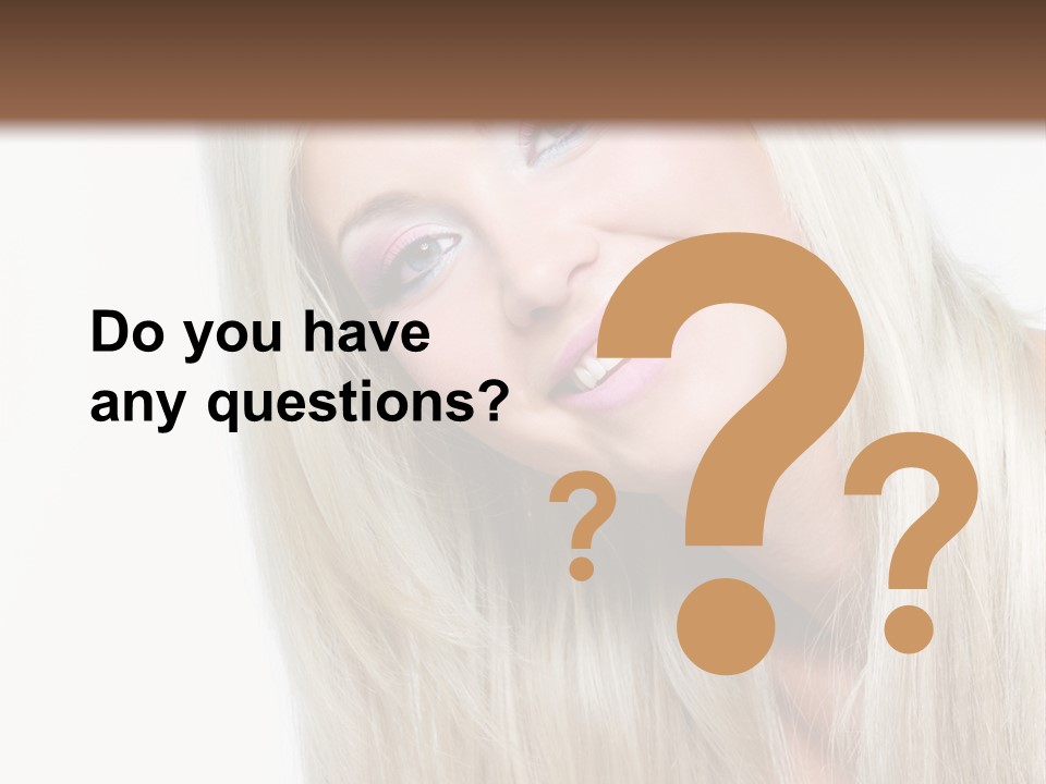 Fashion Smile Straight PowerPoint Template