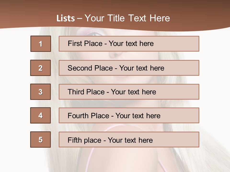 Hairstyle Vibrant Colourful PowerPoint Template
