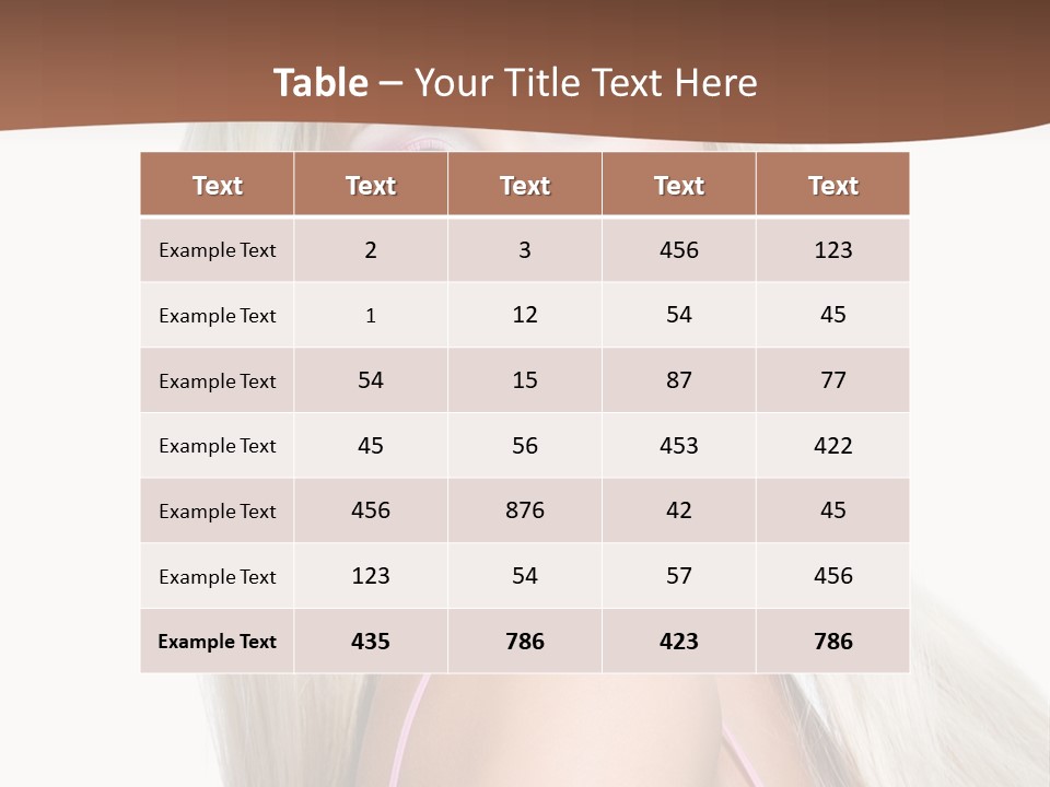 Hairstyle Vibrant Colourful PowerPoint Template