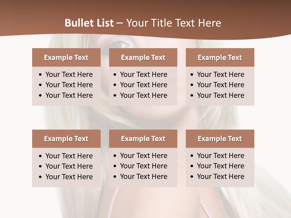 Hairstyle Vibrant Colourful PowerPoint Template