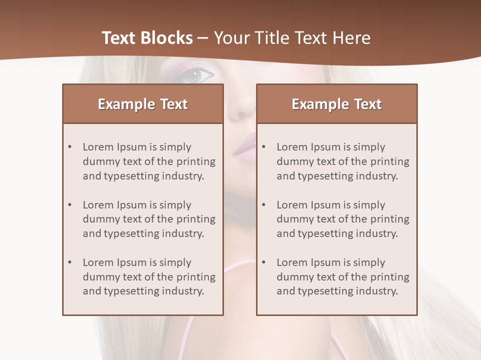 Hairstyle Vibrant Colourful PowerPoint Template