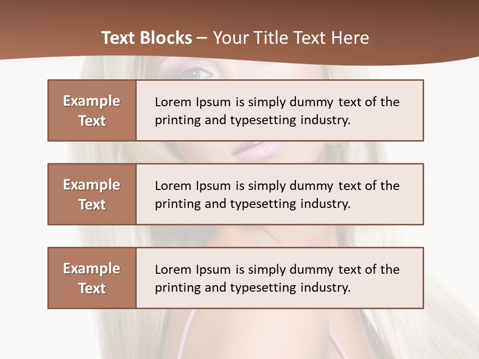 Hairstyle Vibrant Colourful PowerPoint Template