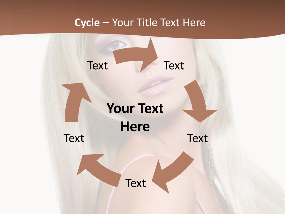 Hairstyle Vibrant Colourful PowerPoint Template