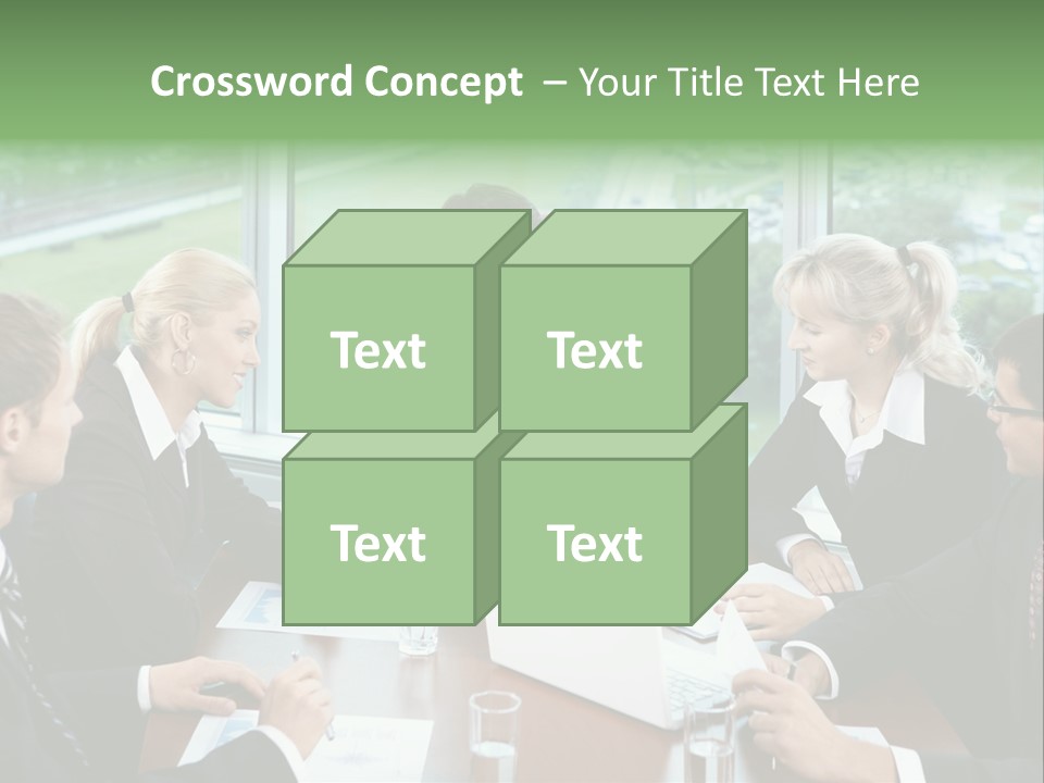 Bu Ine Man Water People PowerPoint Template