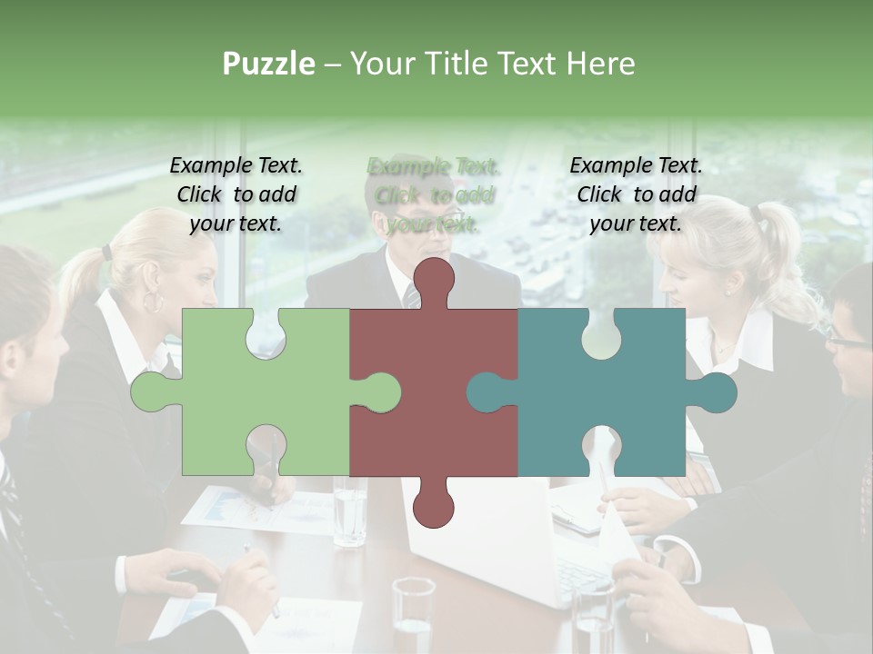 Bu Ine Man Water People PowerPoint Template