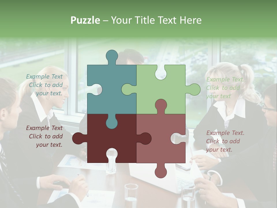 Bu Ine Man Water People PowerPoint Template