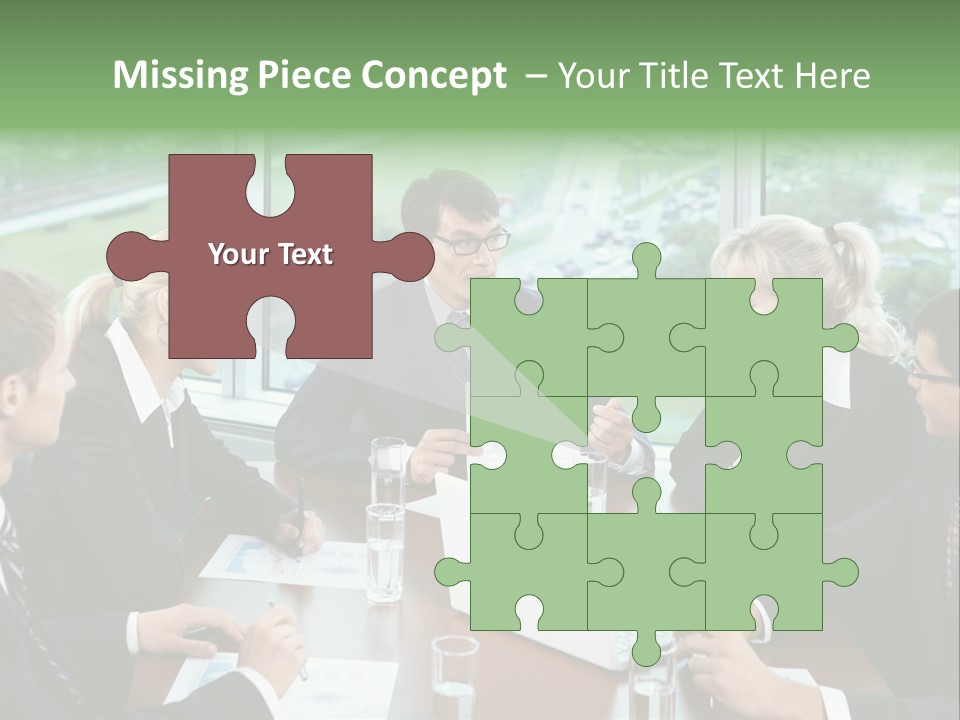 Bu Ine Man Water People PowerPoint Template