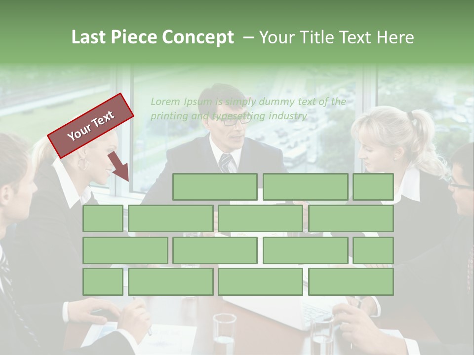 Bu Ine Man Water People PowerPoint Template